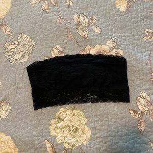 SO black lace bandeau bra